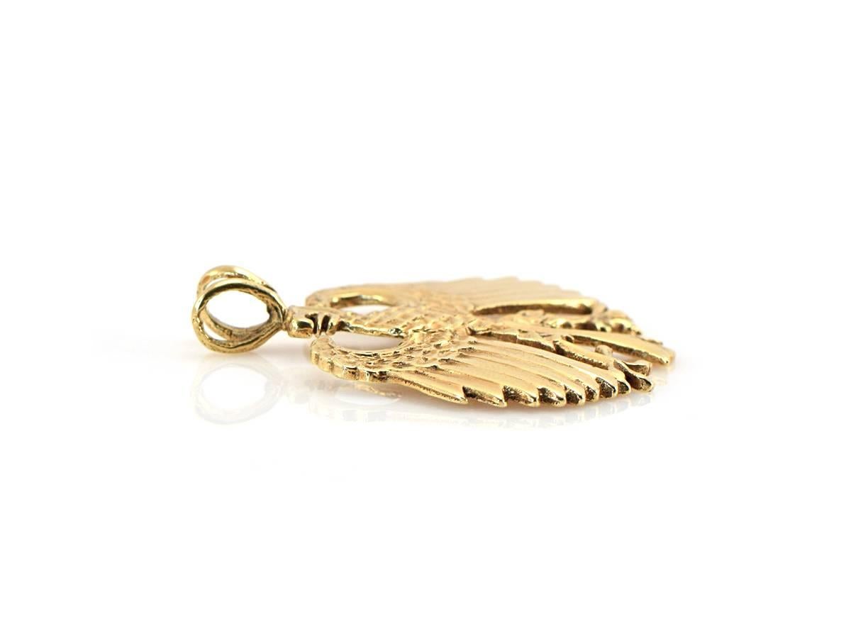 gold polish eagle pendant