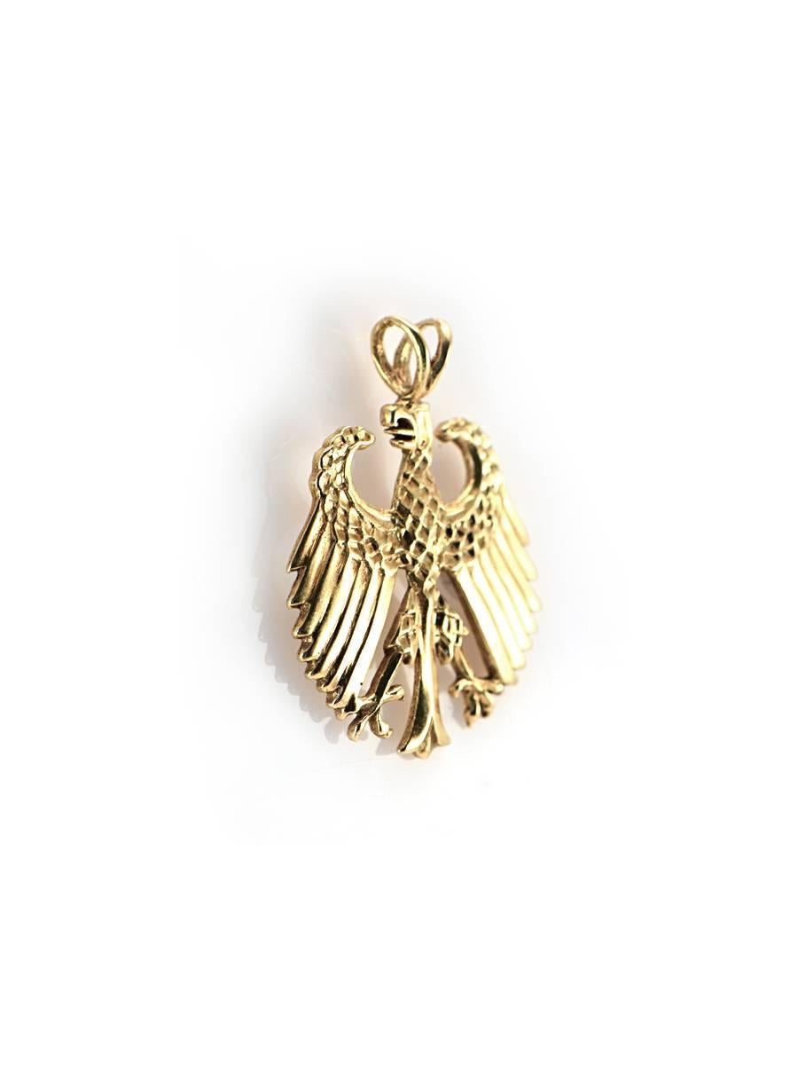 polish eagle gold pendant