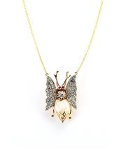 Diamond, Pearl, Platinum, and Gold Moth Pendant