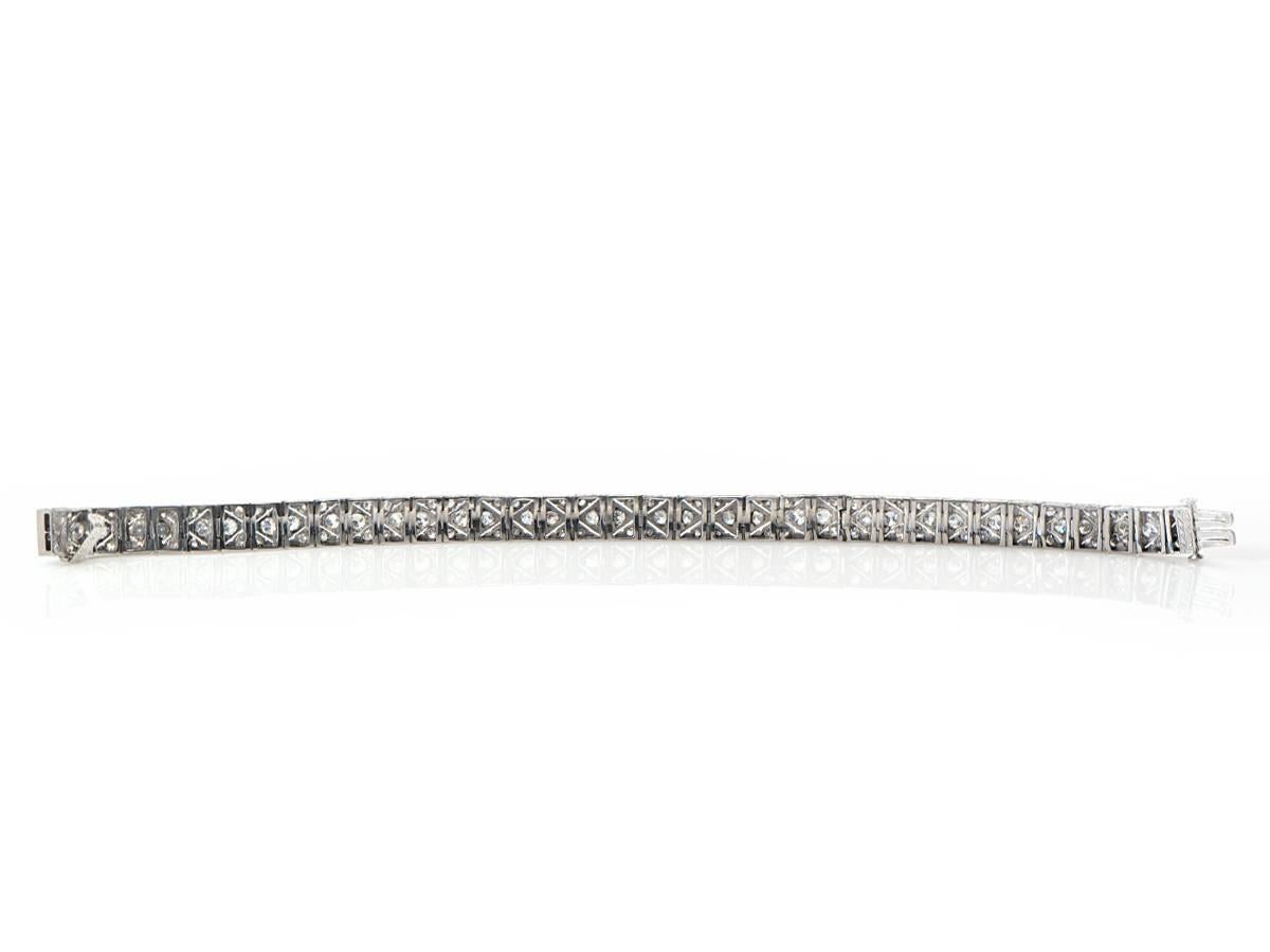 1920s  Diamond Platinum Bracelet 3