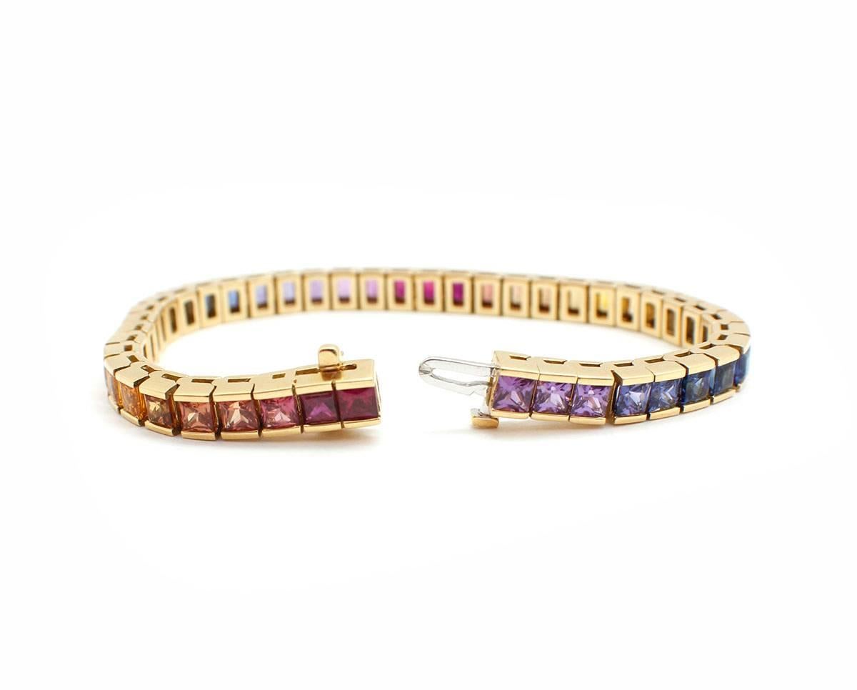 rainbow sapphire bracelet