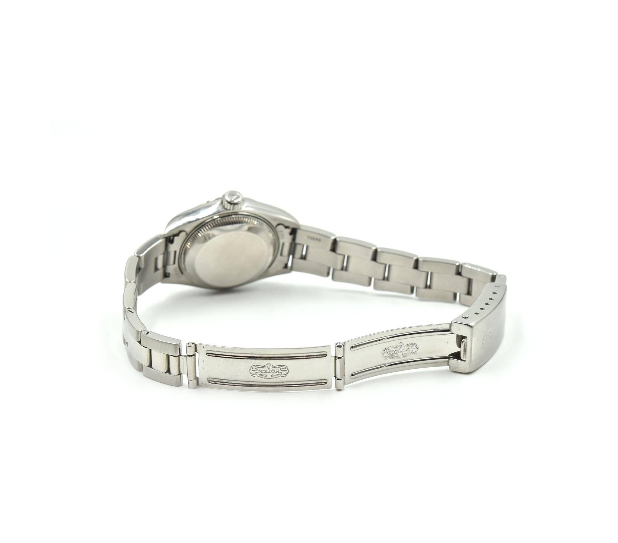 Rolex Ladies Stainless Steel Datejust automatic Wristwatch Ref 69174 1