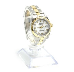 Rolex Ladies Yellow Gold Stainless Steel Datejust Wristwatch Ref 79163