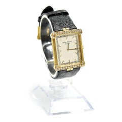 Patek Phillipe Yellow Gold Diamond Manual Wristwatch Ref 3776