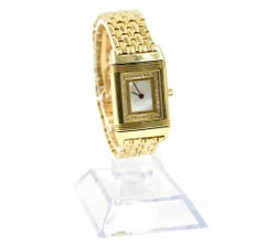 Jaeger LeCoultre Ladies yellow gold Diamond Reverso quartz Wristwatch