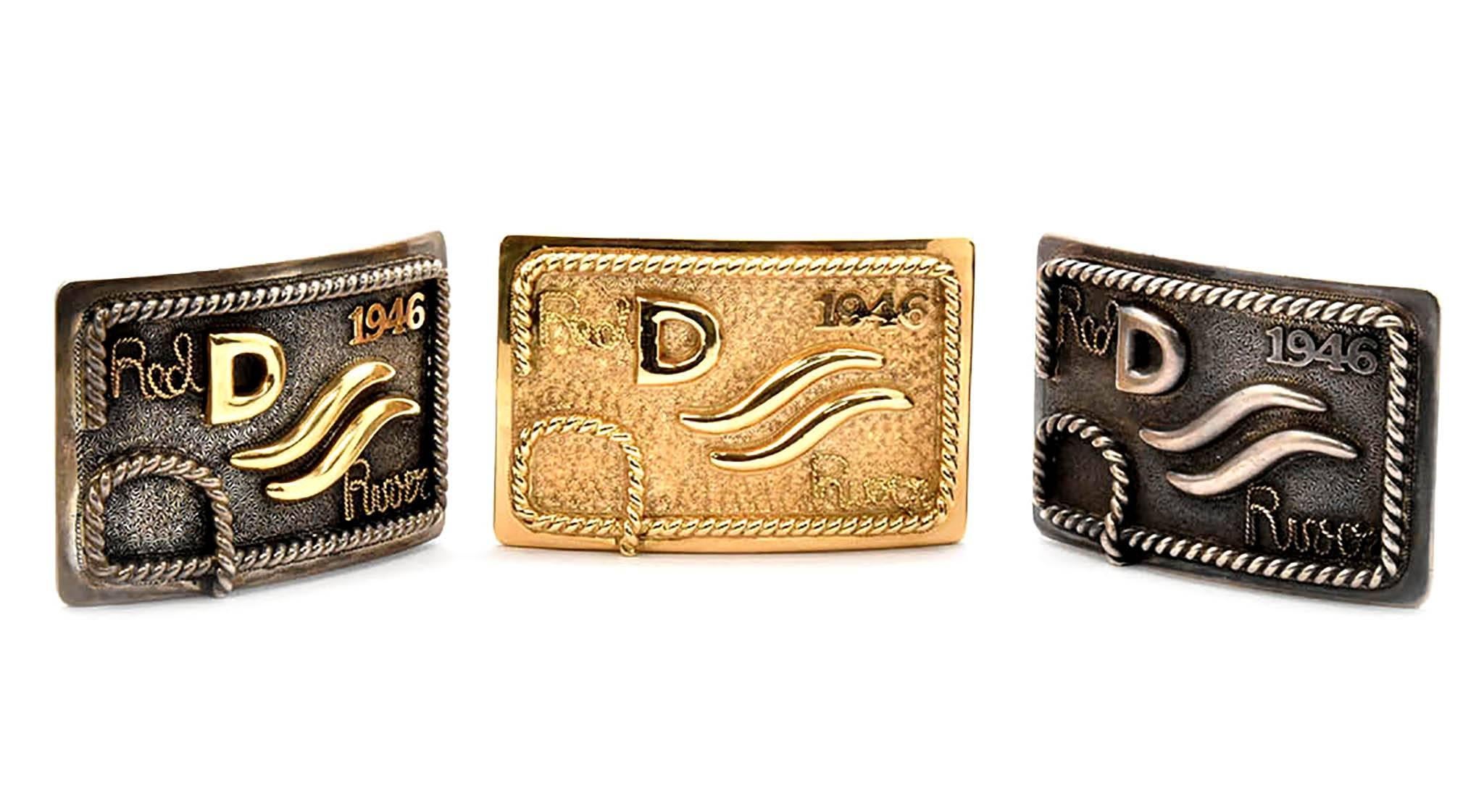 red river d belt buckle