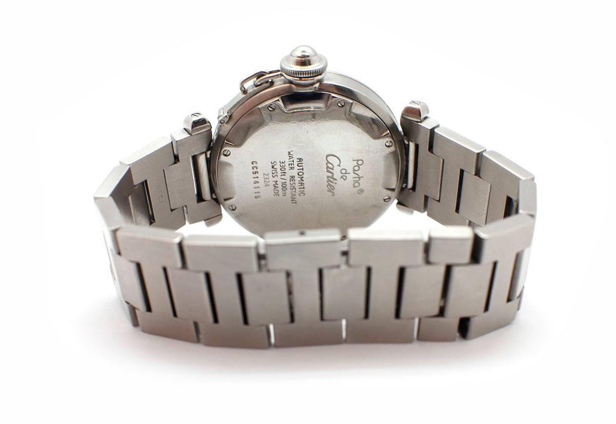 Women's Cartier Ladies Stainless Steel Pasha Automatic Wristwatch