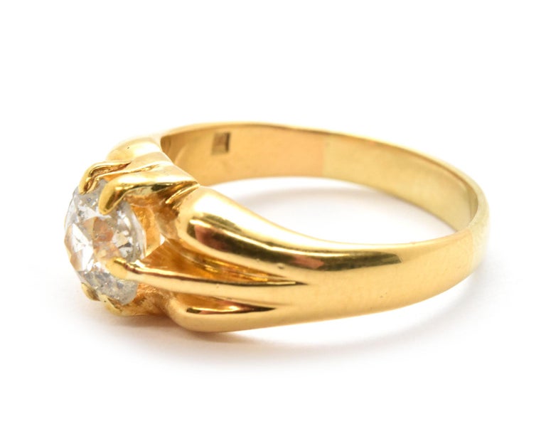 21 Karat Yellow Gold and 1.10 Carat Mine Cut Diamond Ring 8.17 Grams For  Sale at 1stDibs | 21 carat gold ring, 21 karat gold ring price, 21 carat  diamond ring price