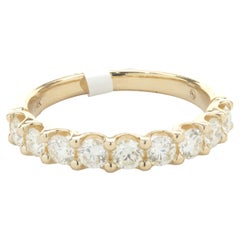 14 Karat Yellow Gold Diamond Band