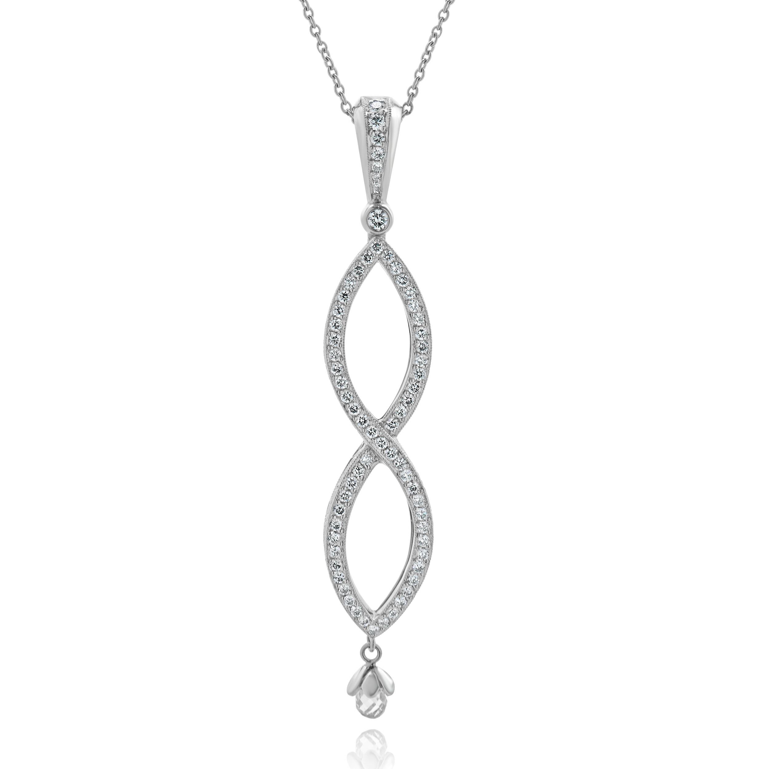 Designer: Michael Beaudry
Materiale: platino
Diamante: 69 taglio rotondo = 0,40cttw
Colore: G
Chiarezza: VS2
Seriale: 215XXX
Peso: 17.00 grammi