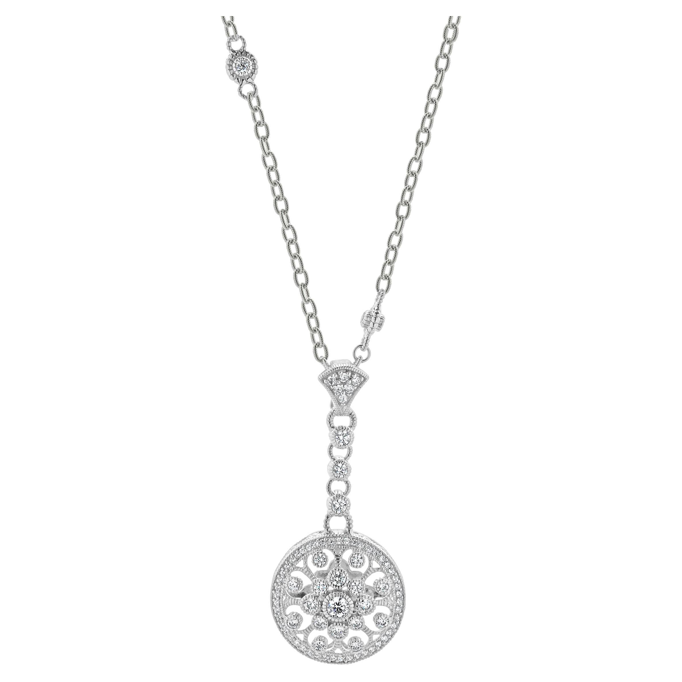 Collana con diamanti in argento Judith Ripka in vendita