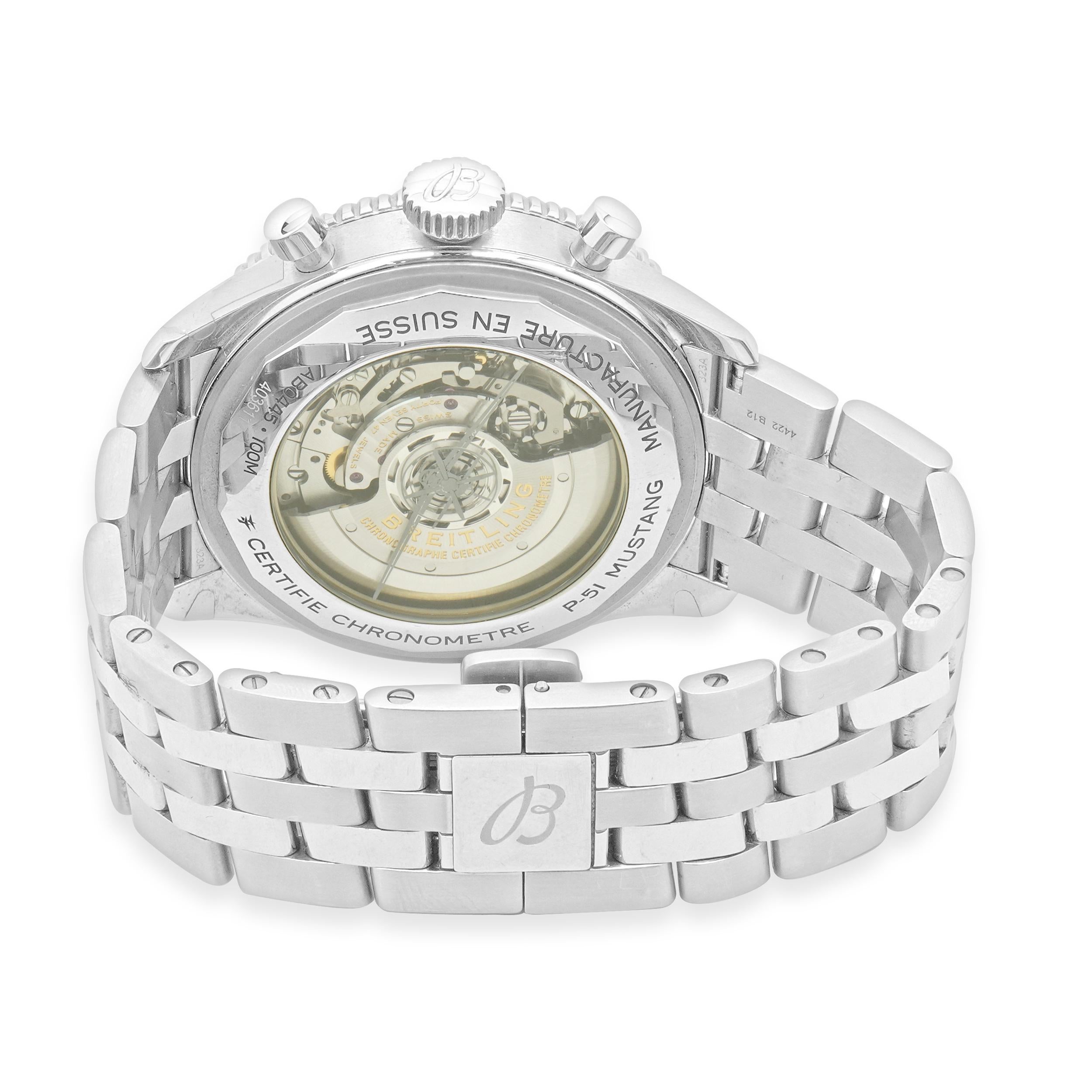 Breitling Super AVI B04 in acciaio inossidabile In condizioni ottime in vendita a Scottsdale, AZ