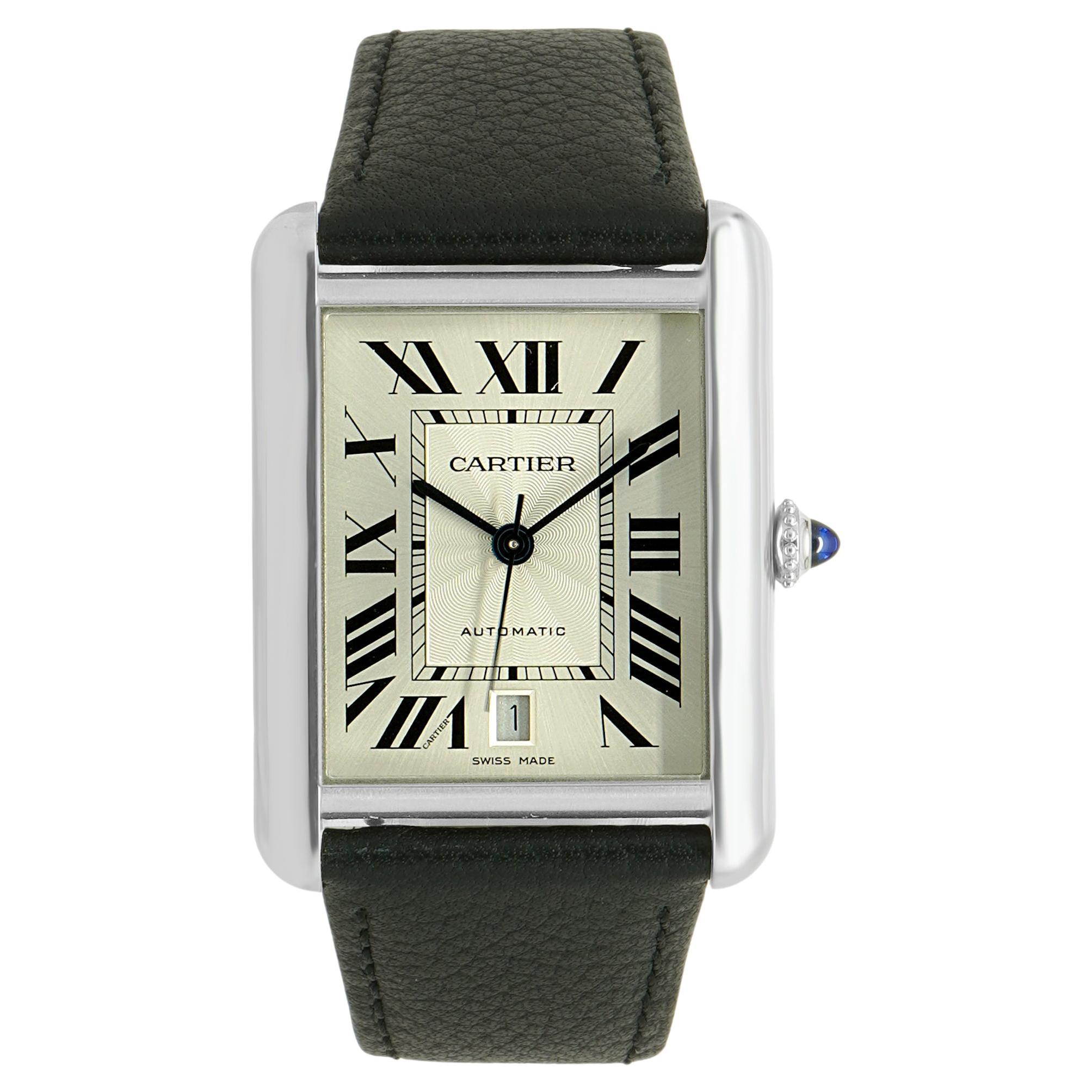 Cartier Stainless Steel Tank Solo Large