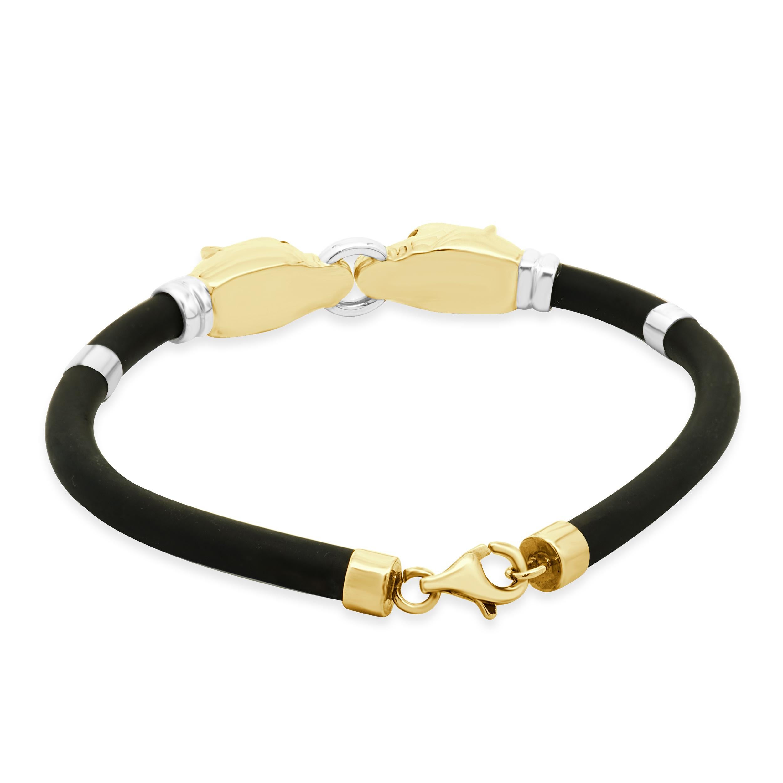 Concepteur : personnalisé
MATERIAL : Or bicolore 18K
Dimensions : le bracelet s'adapte à un poignet d'environ 8 pouces.
Poids : 16,20 grammes
