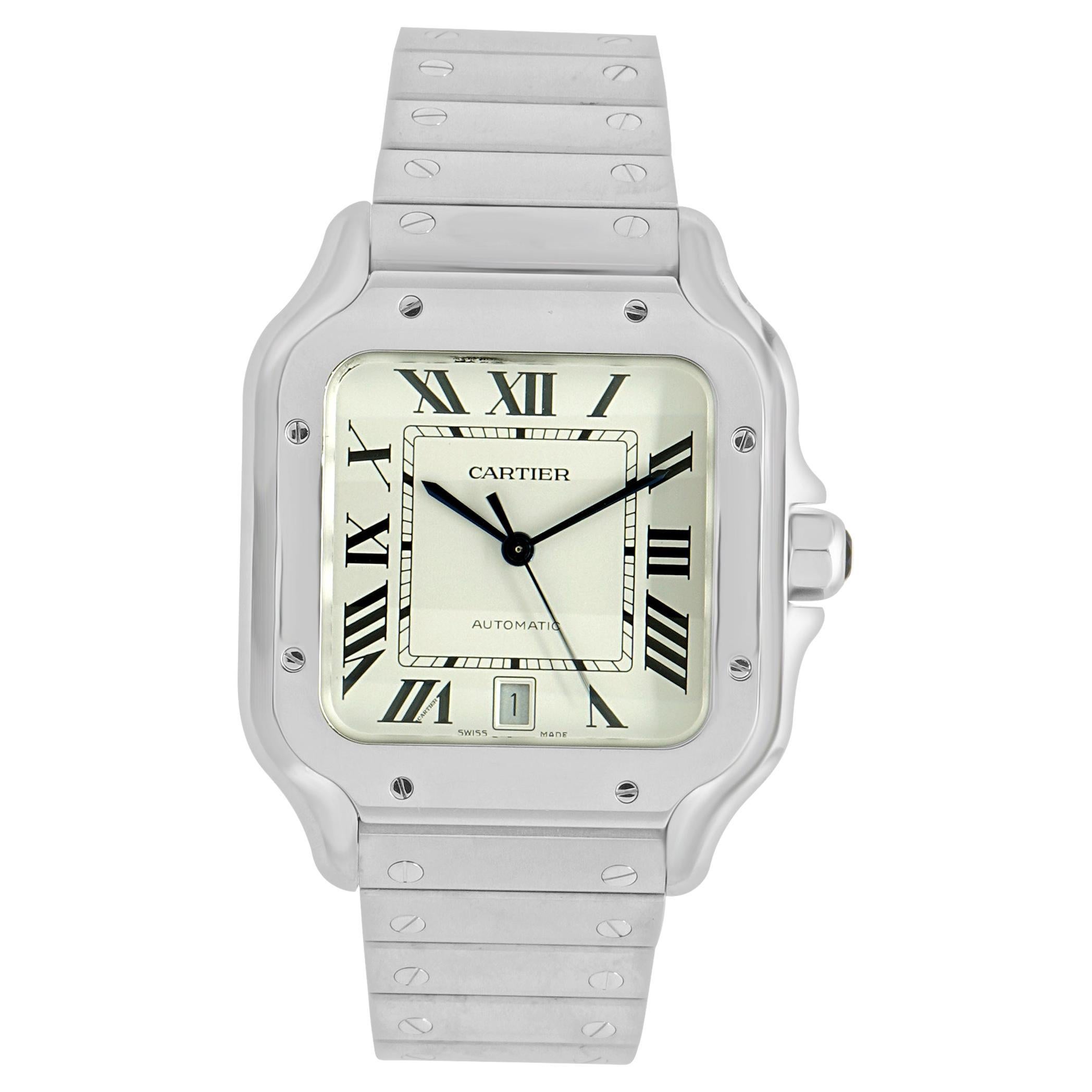 Cartier Acero Inoxidable Santos Grande