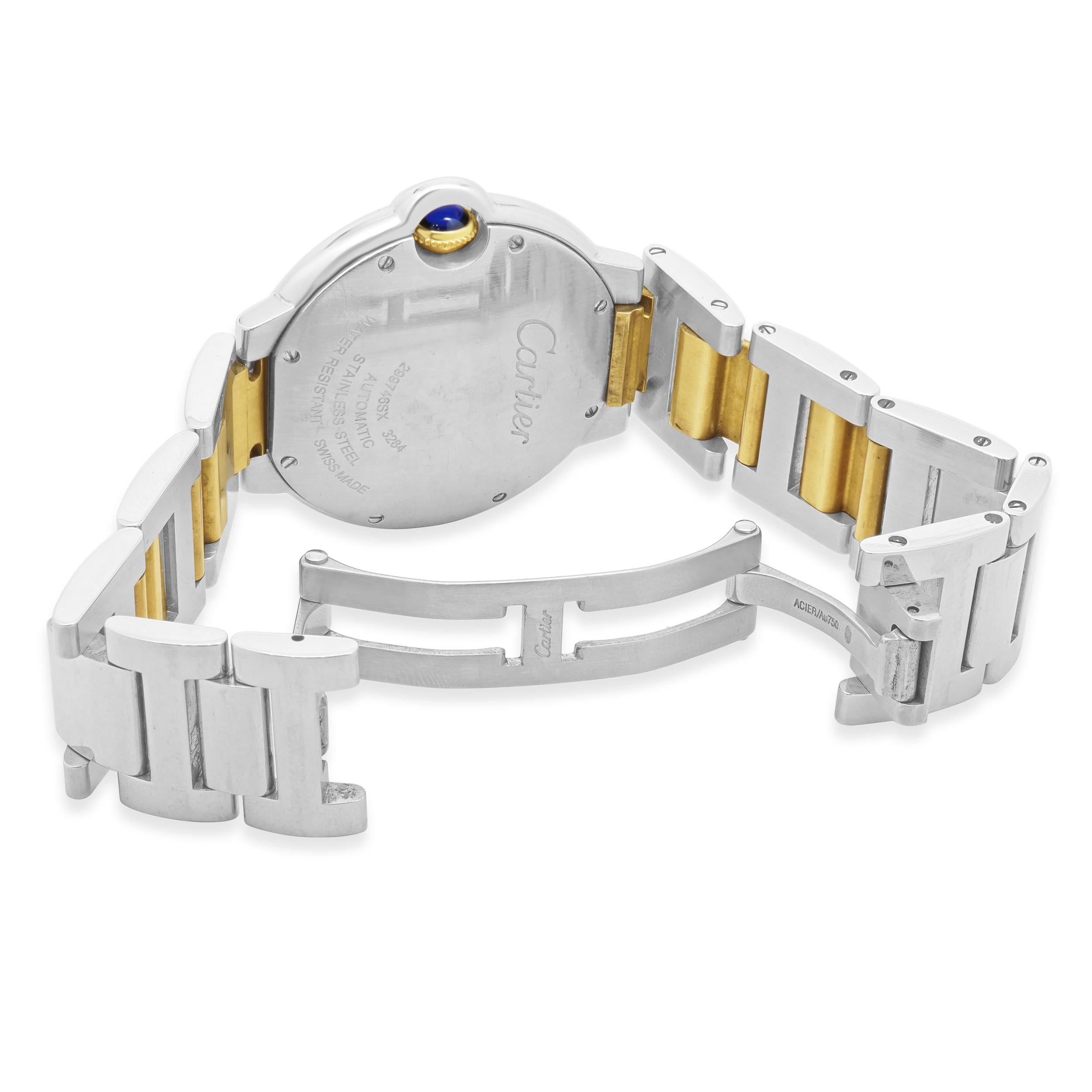 Ballon Bleu 36 en acier inoxydable et or jaune 18 carats de Cartier Unisexe en vente