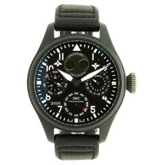 IWC Titane noir Big Pilot's Top Gun Calendrier perpétuel