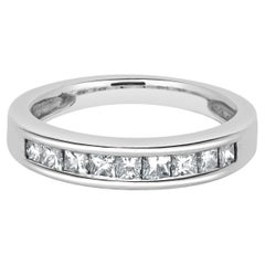 Platinum Channel Set Diamond Band