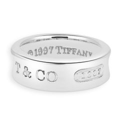 Tiffany & Co. Sterling Silver 1837 Concave Band