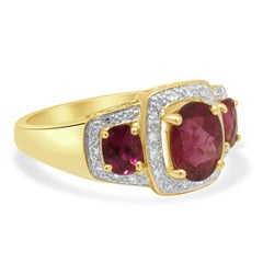 14K Yellow Gold Bezel Set Oval Cut Amethyst Solitaire Ring