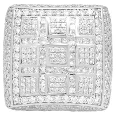 Joe Rodeo 14K White Gold Pave Diamond Multi-Square Ring
