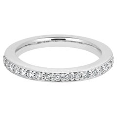 14K White Gold Round Diamond Wedding Band