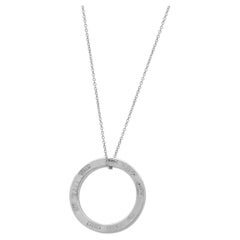 Tiffany & Co. Sterling Silver 1837 Medium Open Circle Necklace 16.0"