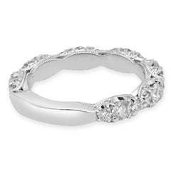 Tacori Platinum Round Diamond Classic Crescent RoyalT Band