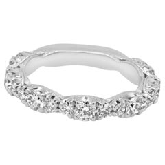 Tacori Platinum Round Diamond Classic Crescent RoyalT Band