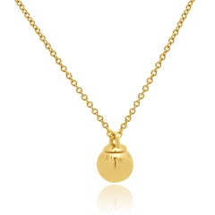 Tiffany & Co. Paloma Picasso 18K Yellow Gold Ball Pendant Necklace 14.0"