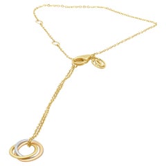 Cartier 18K Tri-Tone Trinity on Chain Bracelet 5.0-6.0"