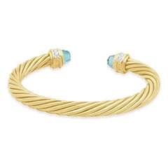 Bracciale a giro Classic Cablespira di David Yurman in oro giallo 18 carati