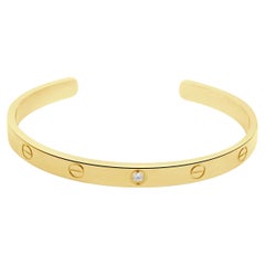 Bracciale a cuffia "Love" con diamanti Cartier in oro 18 carati