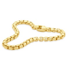 David Yurman 18K Yellow Gold Box Chain Bracelet 8.5"