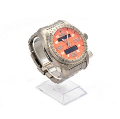Breitling titanium Emergency II Orange super Quartz Wristwatch Ref E76325U3