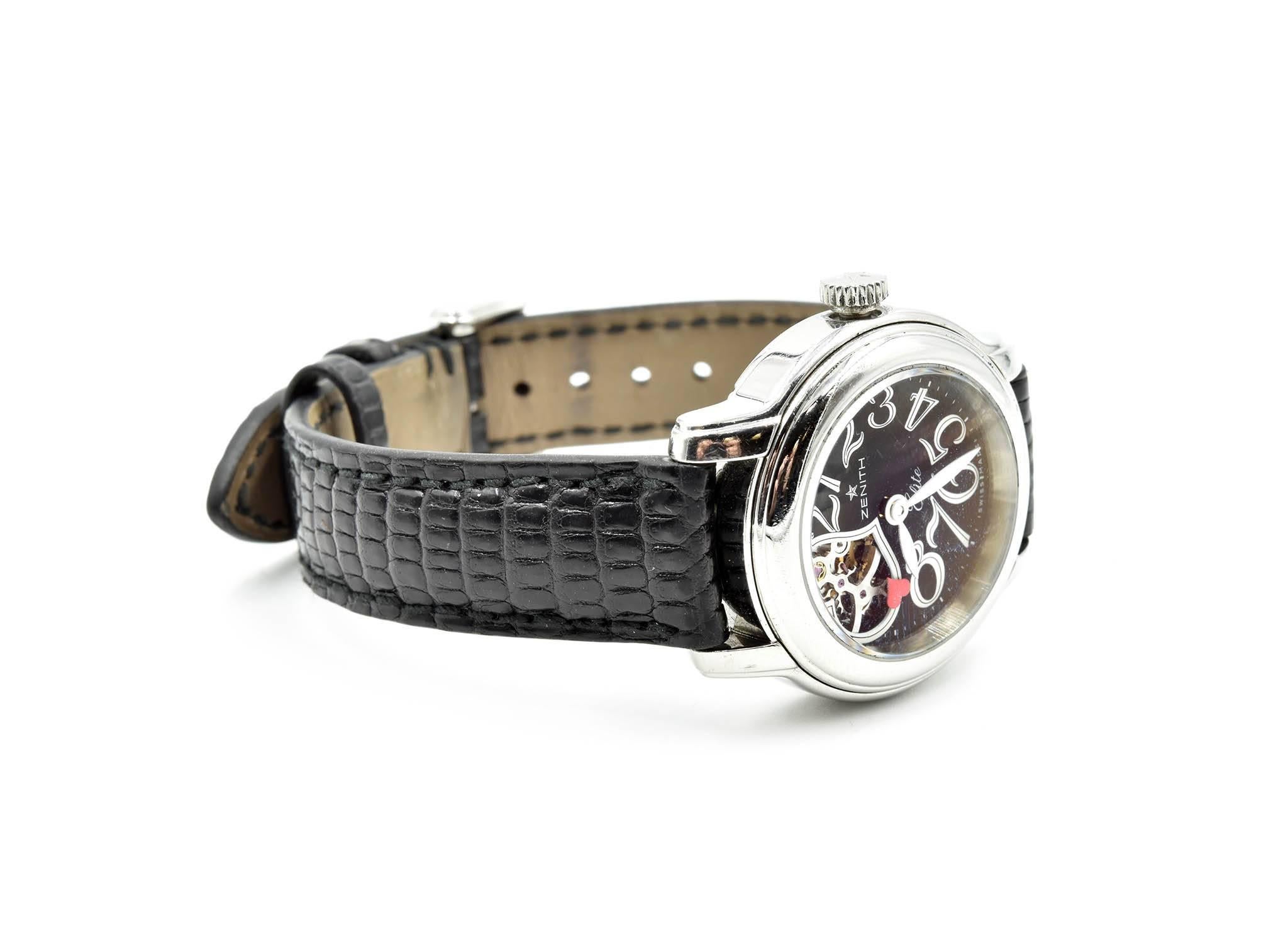 Zenith Ladies Stainless Steel Elite Chrono-Master Automatic Wristwatch für Damen oder Herren
