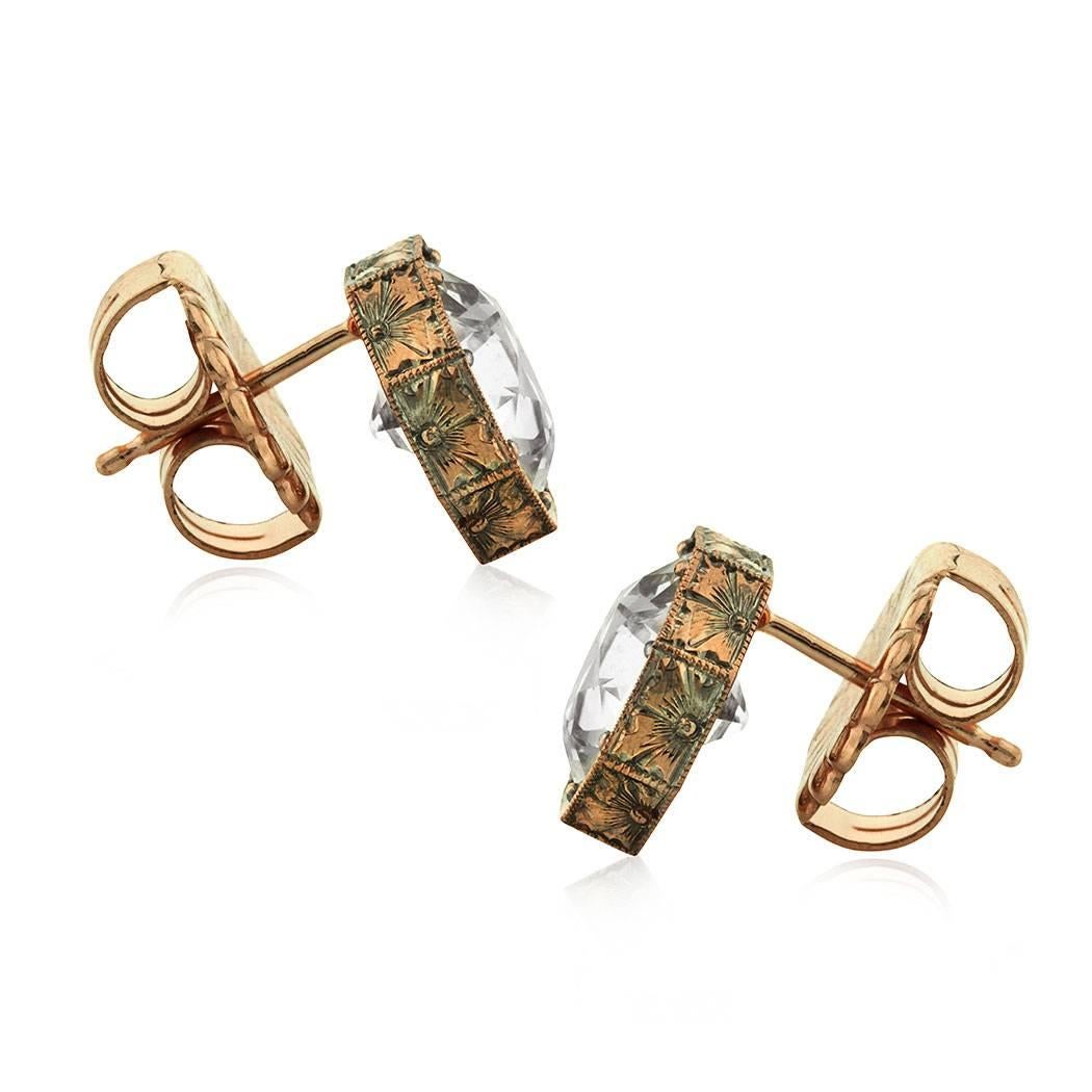 old european cut diamond earrings