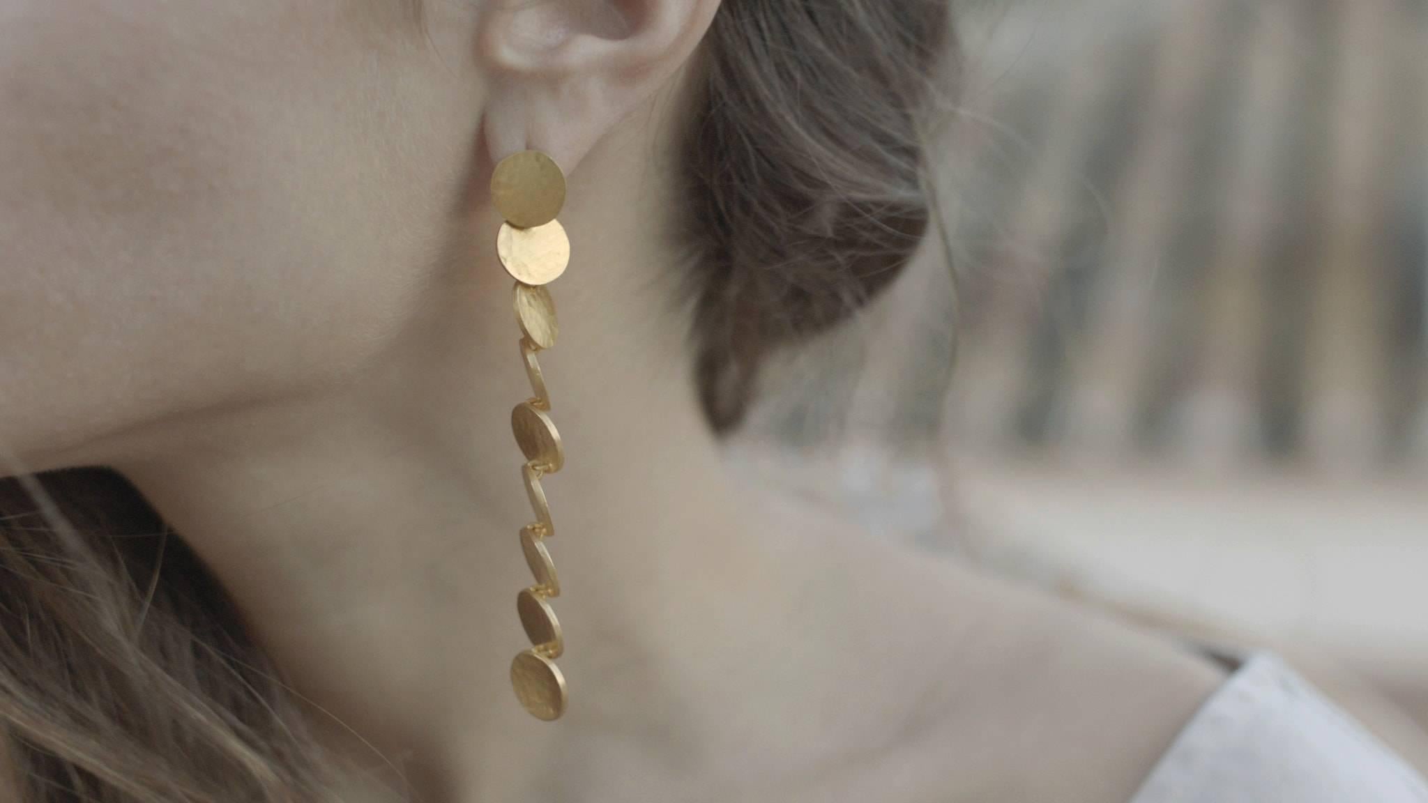 coin shaped earrings