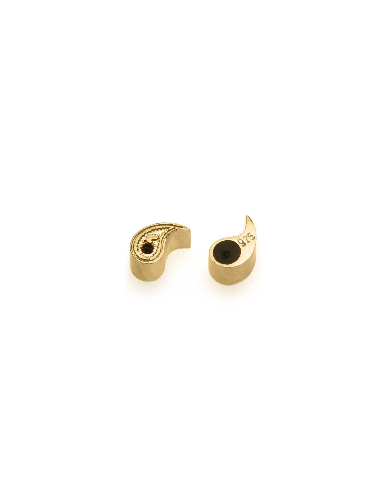 Timeless Gold-Plated Brass Arrow Shaped Greek Drop Earrings 1