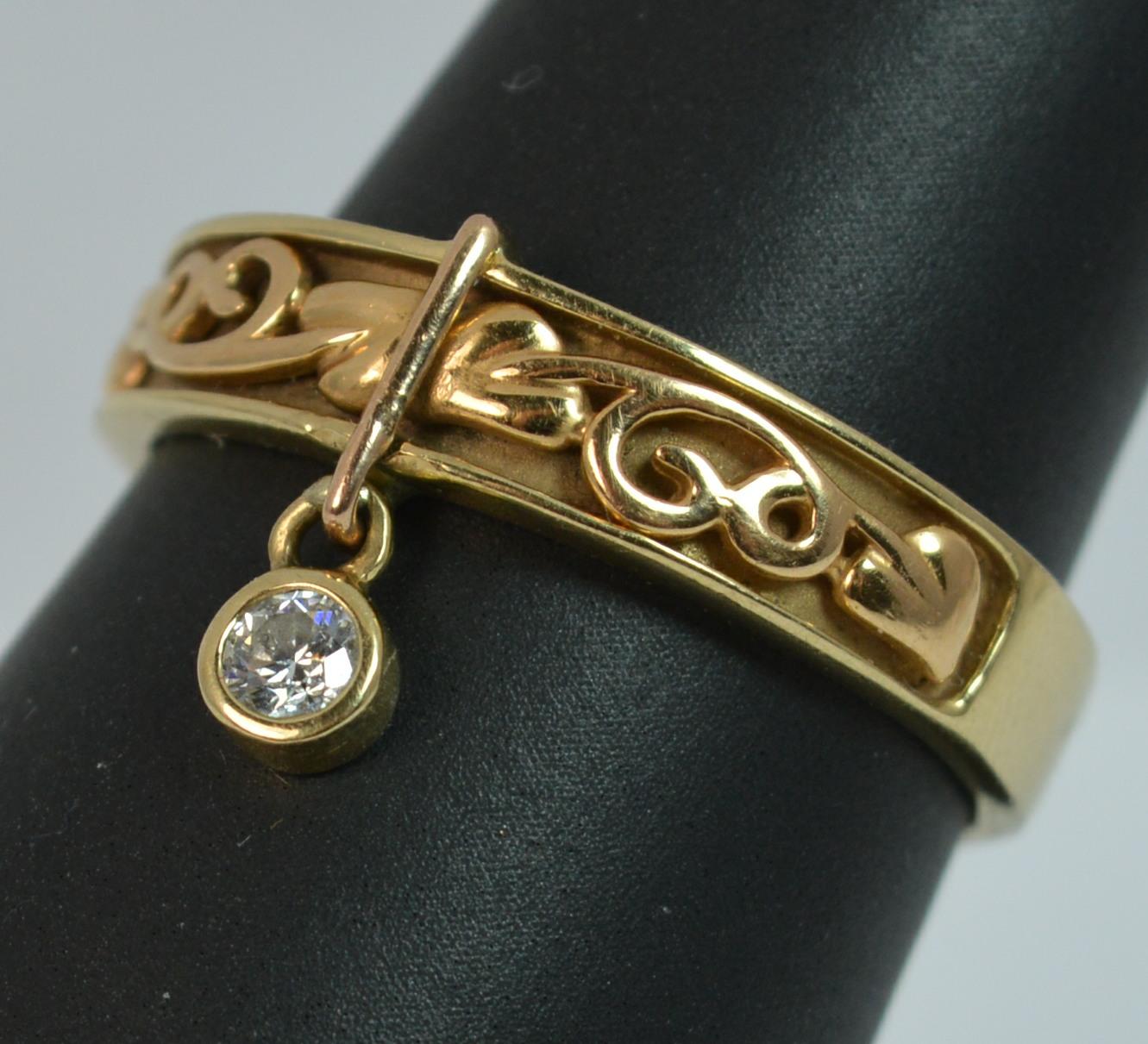 Clogau Welsh 18 Carat Gold and Diamond Evolutionary Tree Ring 3