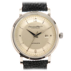 IWC Stainless Steel Automatic Wristwatch with Date circa 1960