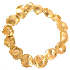 Tiffany & Co. Angela Cummings Gold Rose Petal Necklace