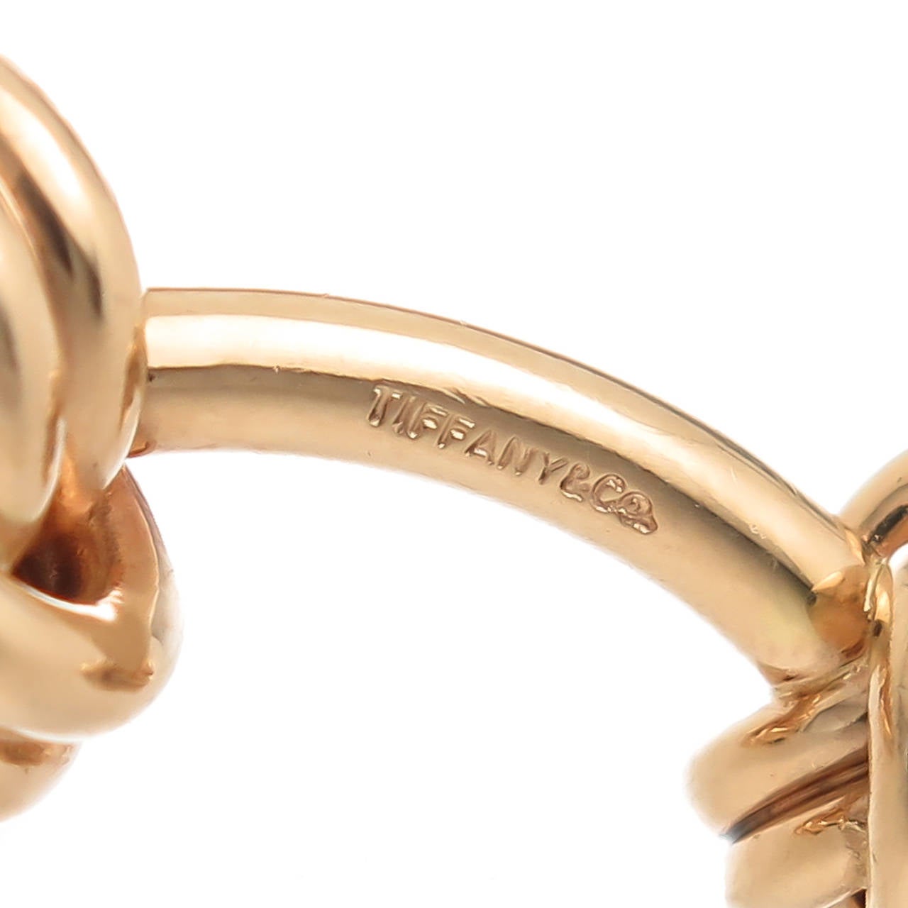 Women's Tiffany & Co. Gold Knot Cufflinks