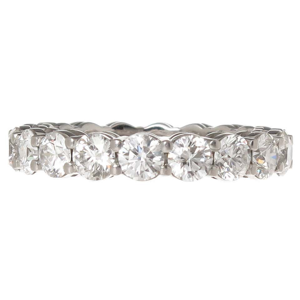 Tiffany and Company Diamond Platinum Eternity ring at 1stDibs