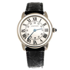 Cartier Lady's Stainless Steel Ronde Solo Quartz Wristwatch circa 2014