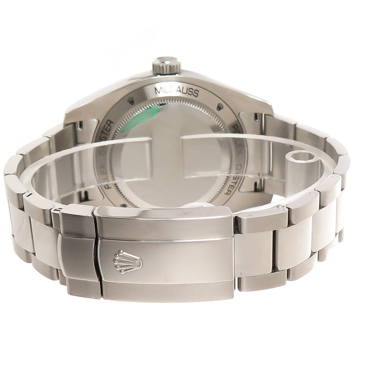 Rolex Stainless Steel Milgauss Sport Wristwatch Ref 11640 circa 2009 In Excellent Condition In Chicago, IL