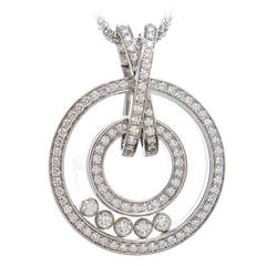 Chopard Happy Diamond Circles Diamond Gold Pendant