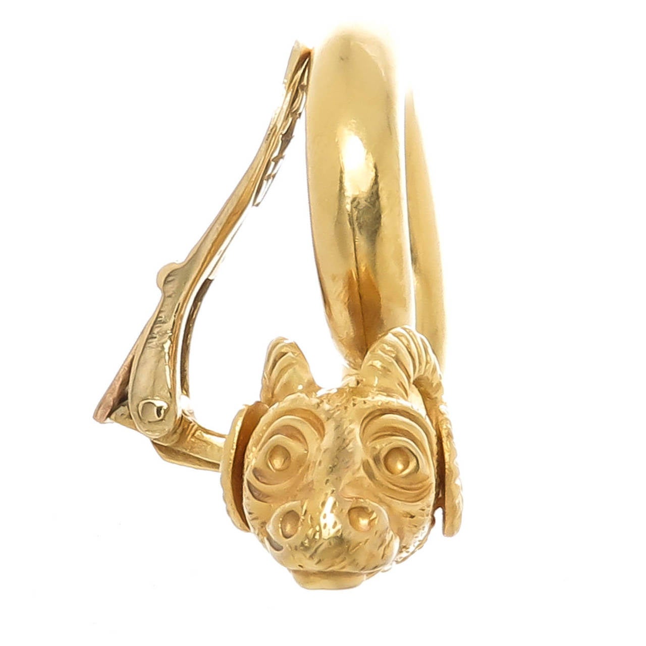 Women's Lalaounis Large Gold Ram Ear Clips