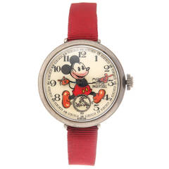 Vintage Ingersoll British Mickey Mouse Wristwatch 1933