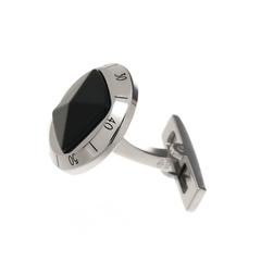 Cartier Pasha De Cartier Onyx Silver Cufflinks